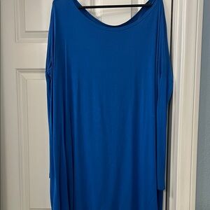 Vibrant Blue Long Sleeve tunic
